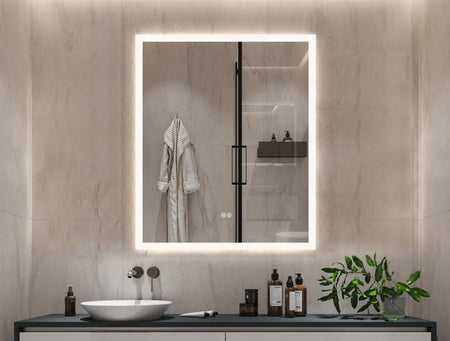 Vanity Mirror With Lights LED Frameless Design SY91069 SY