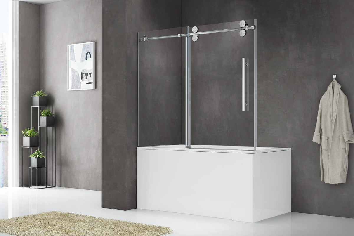 Framed Bypass Bathtub Shower Doors SY98212 SY