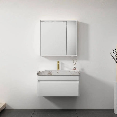 Sophisticated Bathroom Vanity with LED Mirror Cabinet - SY & CO. INTERNATIONAL TRADING CORP.