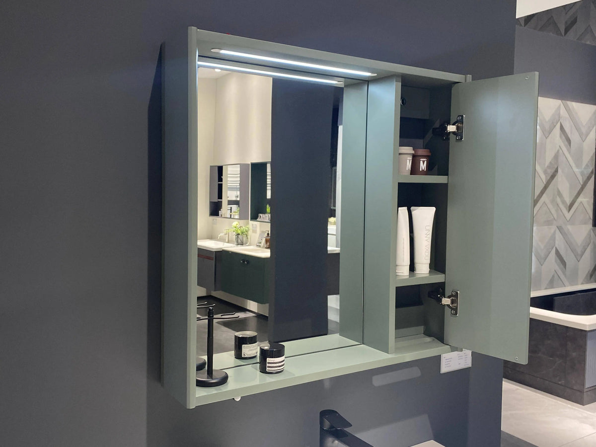 Sophisticated Bathroom Vanity with LED Mirror Cabinet - SY & CO. INTERNATIONAL TRADING CORP.